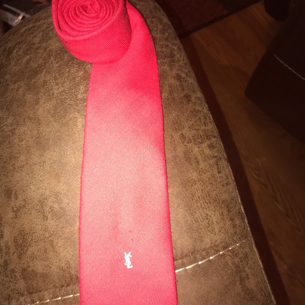 Red neck tie